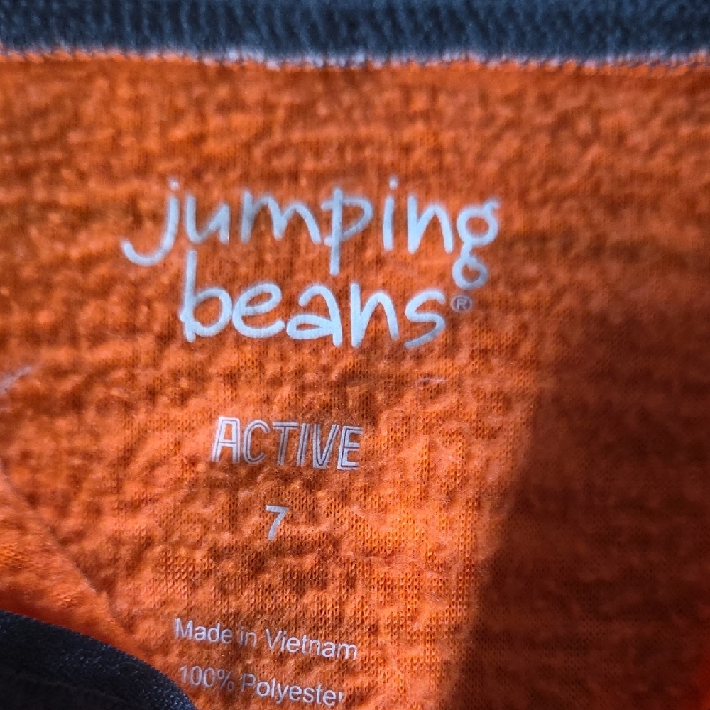 Jumping Beans Orange Zip-Up Sweater - Picture 2 of 2